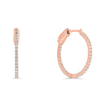 Diamond Hoop Earrings image 6