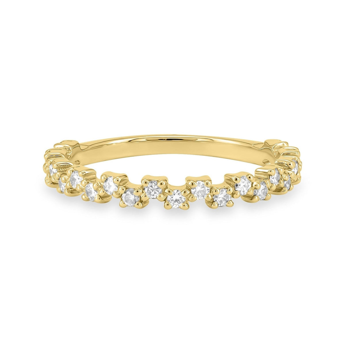 Diamond Zig Zag Stackable Band image 2