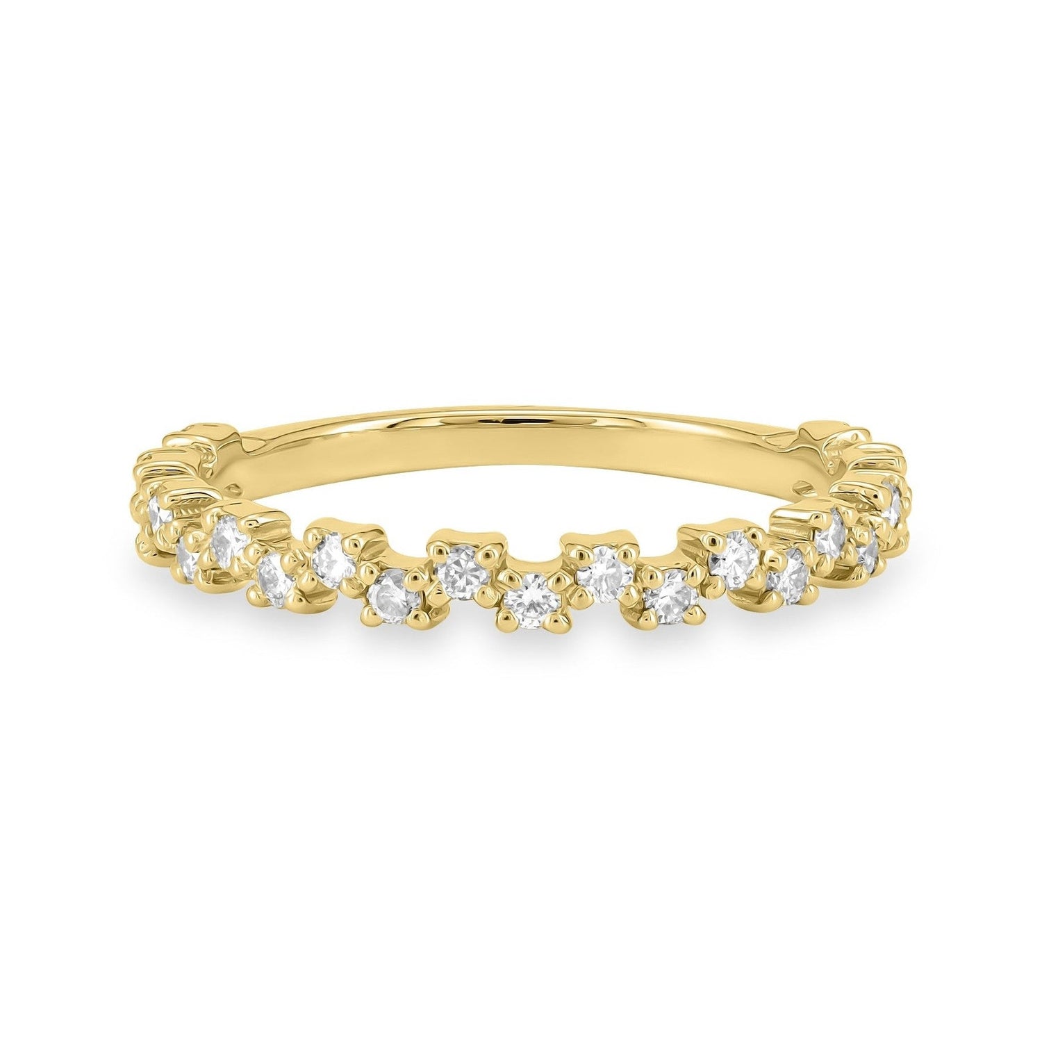 Diamond Zig Zag Stackable Band image 2