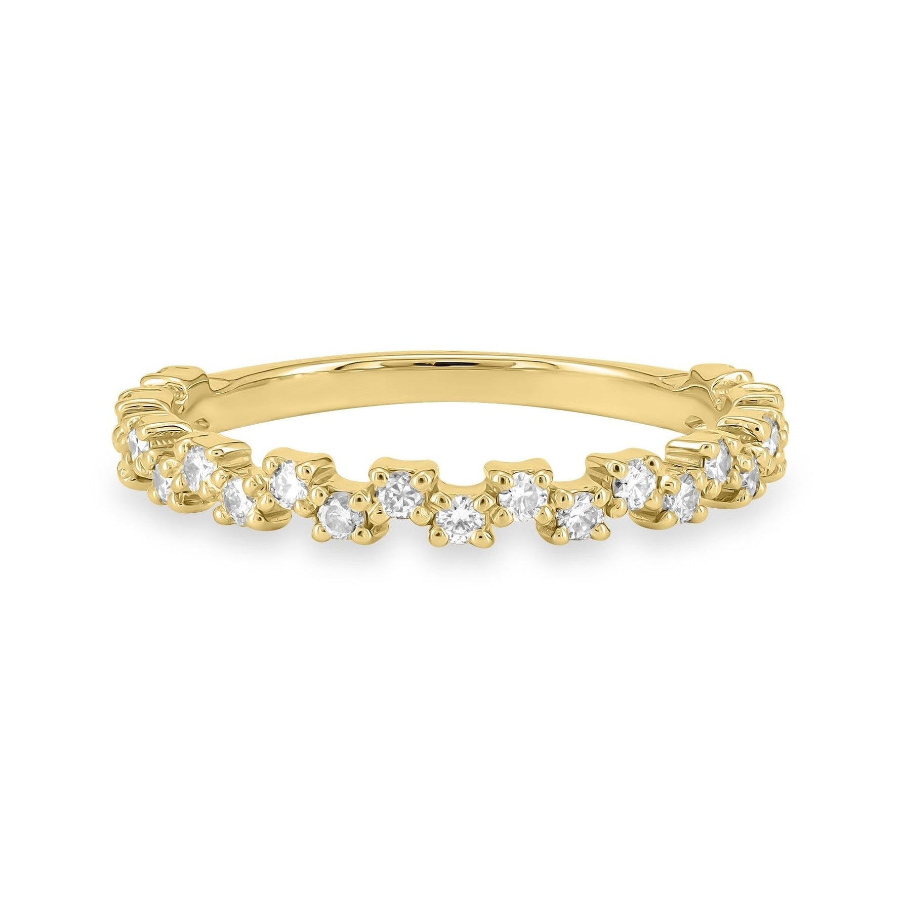 Diamond Zig Zag Stackable Band image 2