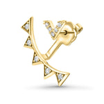 V-Shaped Diamond Earring Jackets image 2