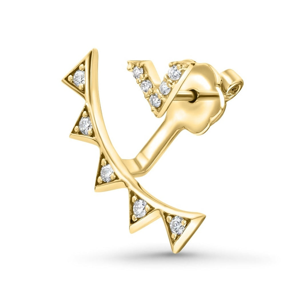 V-Shaped Diamond Earring Jackets image 2