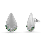 Diamonds & Sapphires Teardrop Earrings image 3