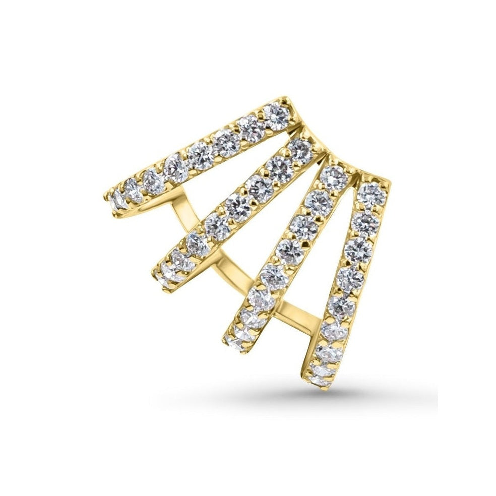 Four Row Caged Ear Cuff image 4