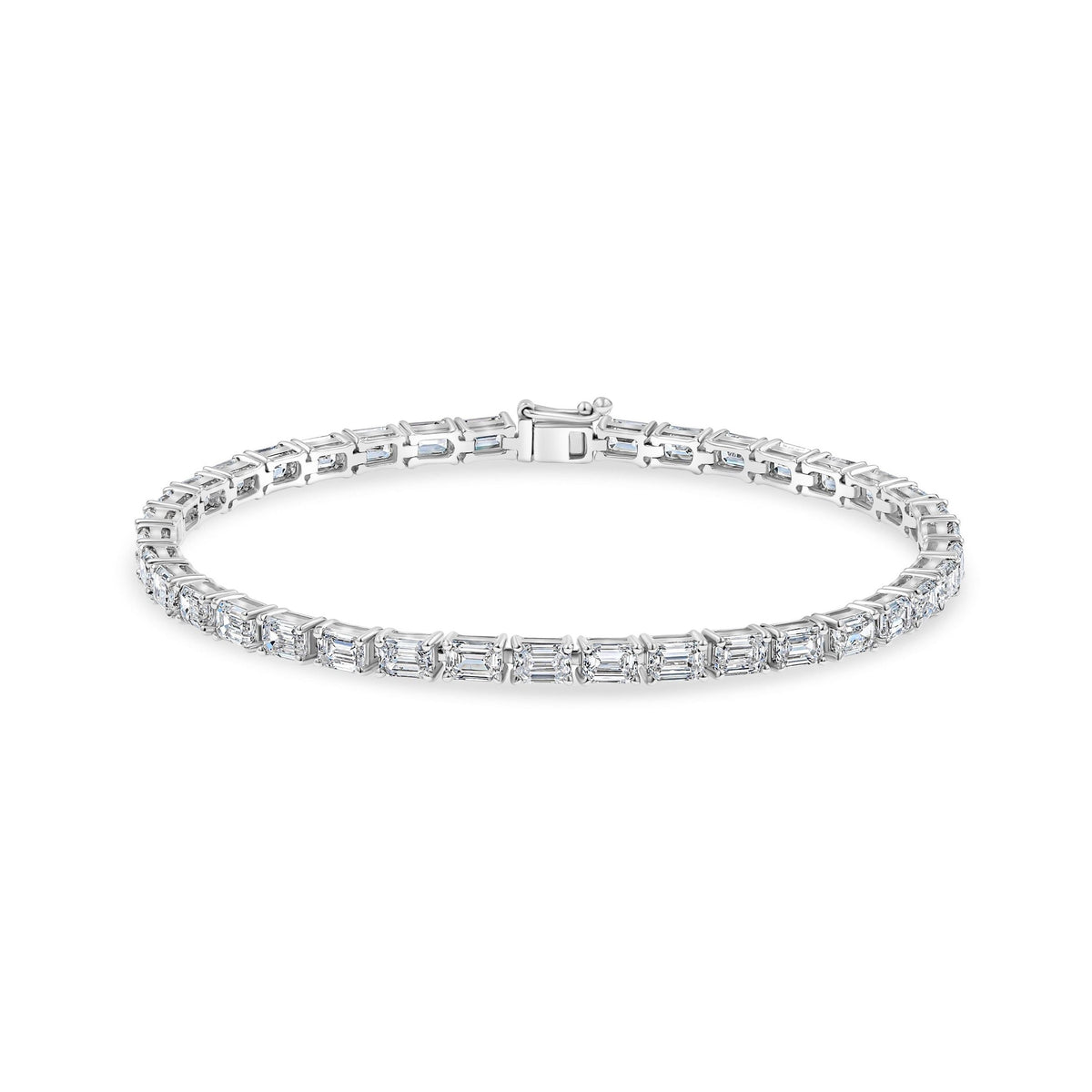 Emerald Diamond Tennis Bracelet image 0