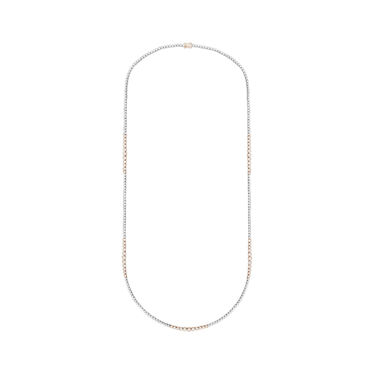 32 Inch Four-Prong Graduated Diamond Necklace image 2