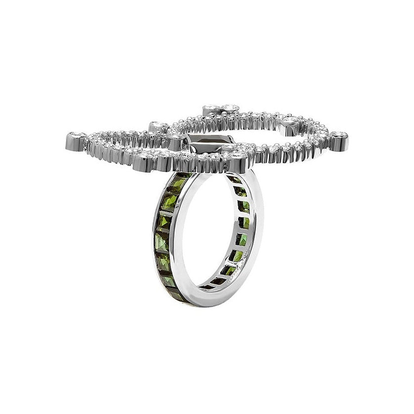 Tourmaline & Diamond Ring image 1
