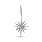 Diamond Pave' Starburst Earrings image 4