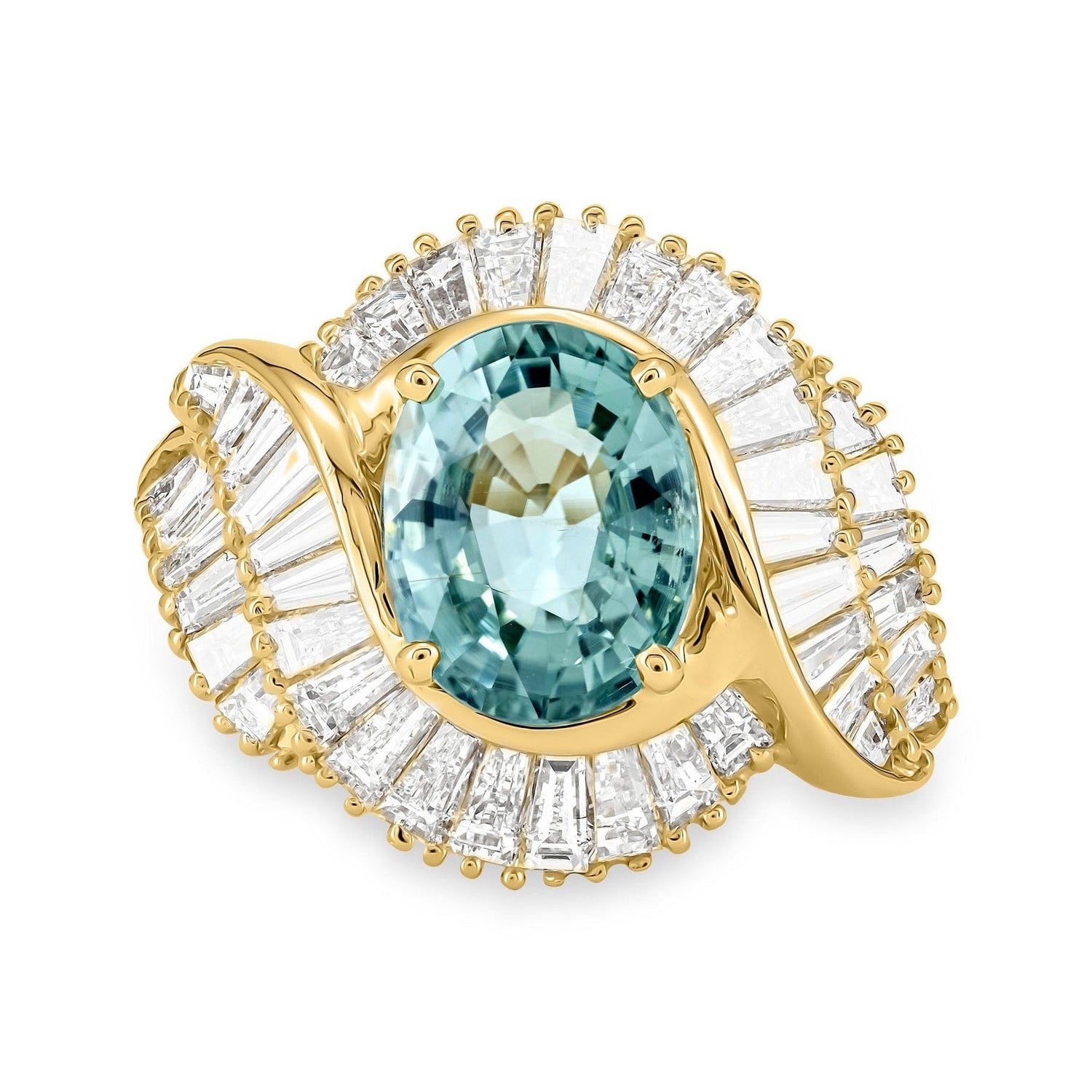 ParaibaTourmaline & Diamond Ring image 0