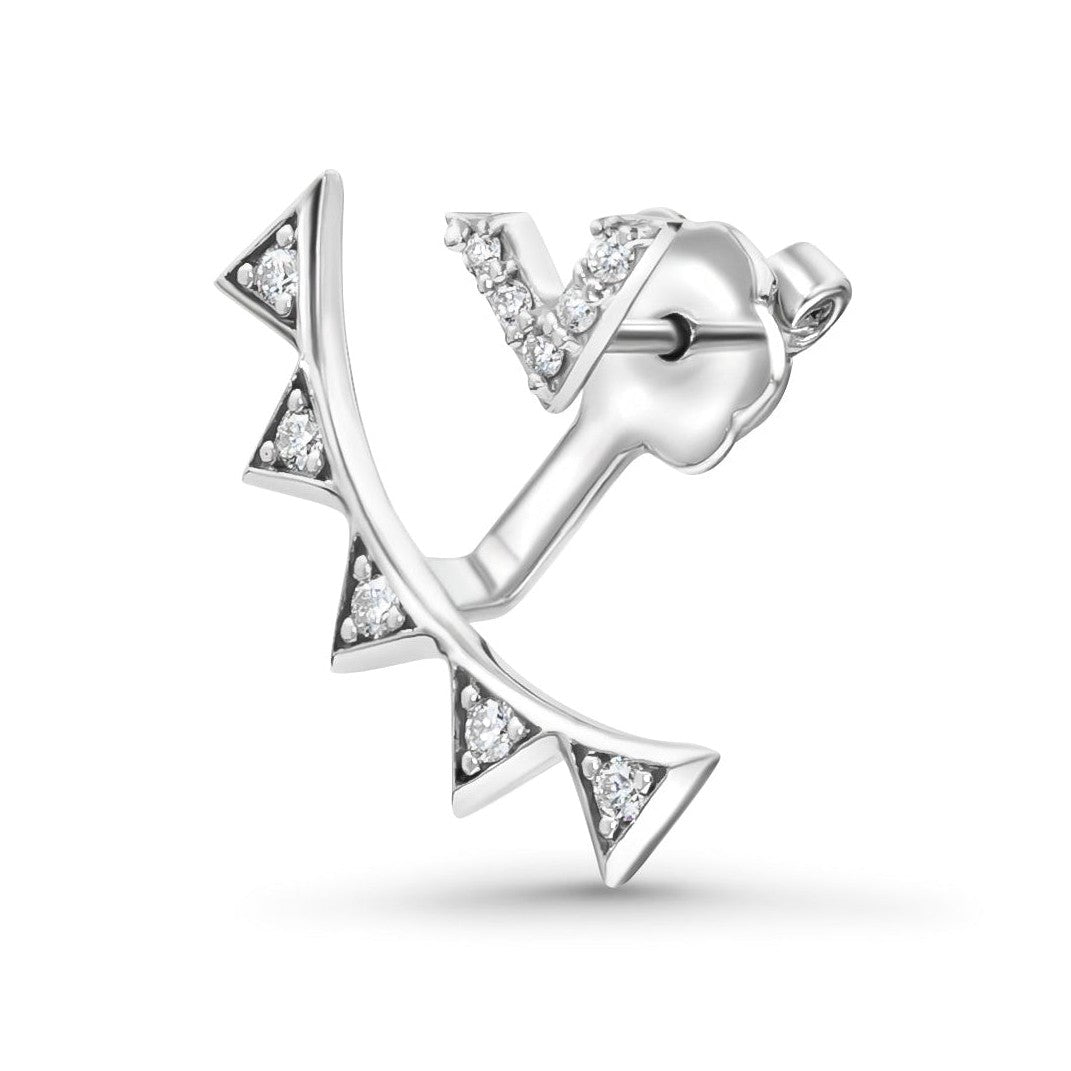 V-Shaped Diamond Earring Jackets image 5