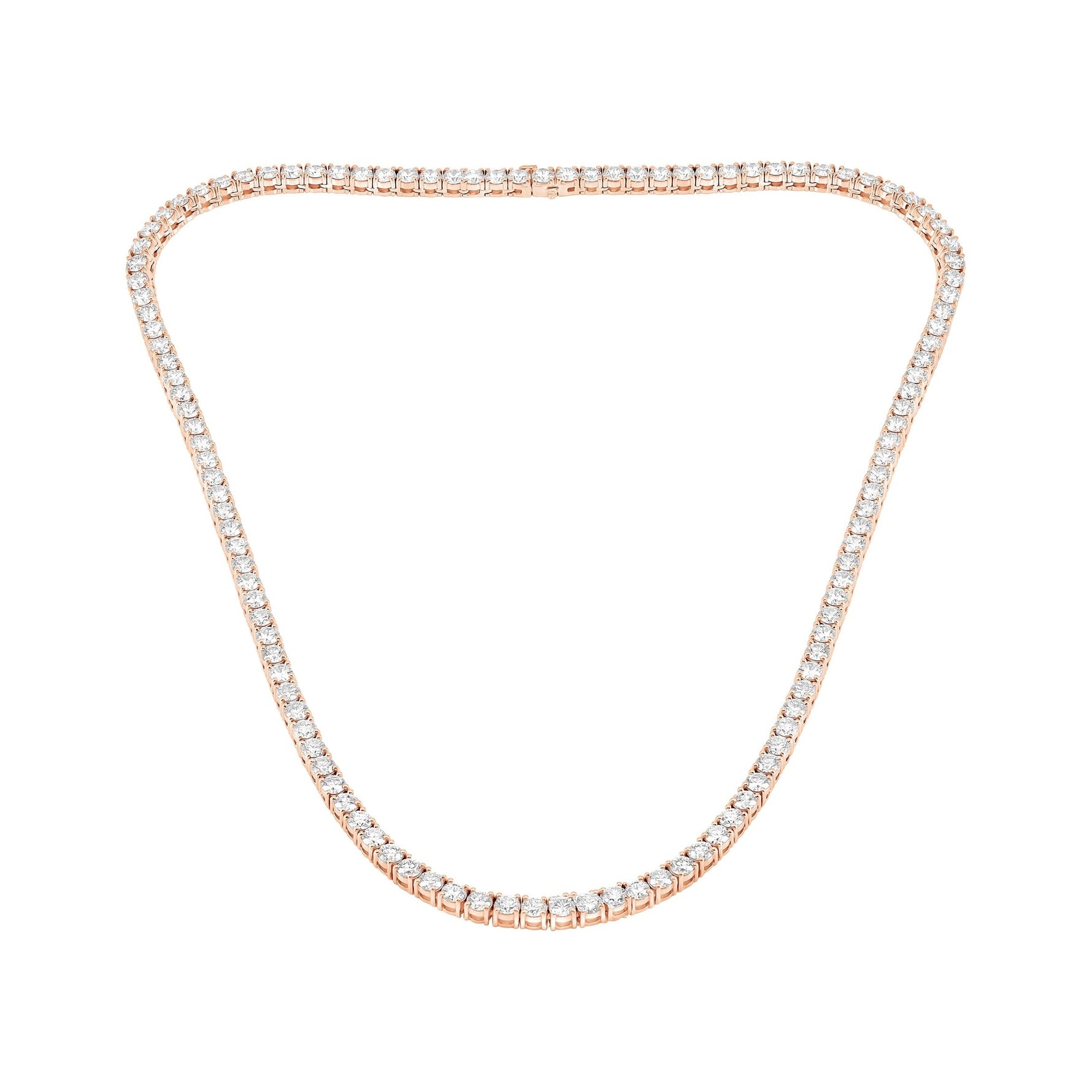 Four Prong Tennis Necklace image 2