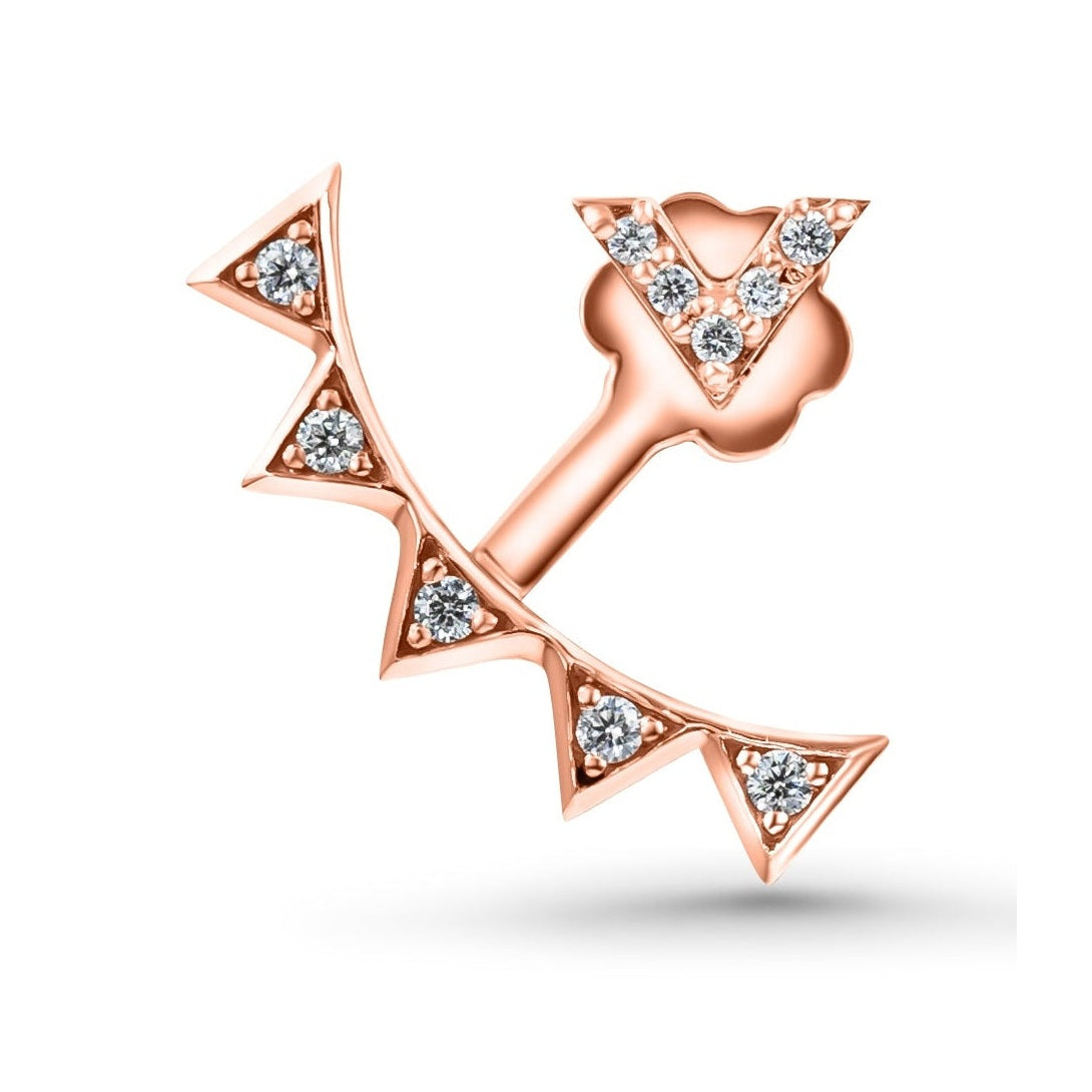 V-Shaped Diamond Earring Jackets image 7
