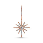 Diamond Pave' Starburst Earrings image 7